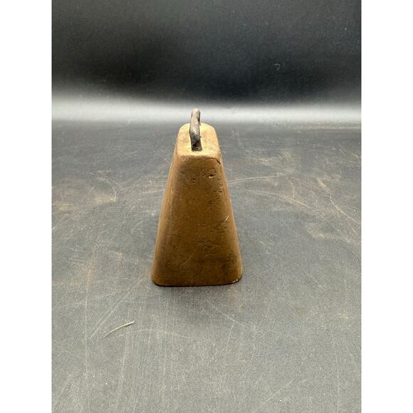 Antique Farmhouse Rustic Small Brass Cowbell - Picture 4 of 8